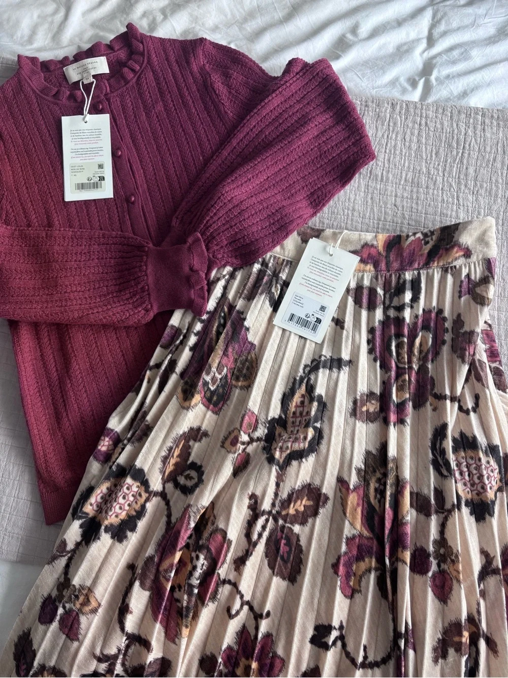 NWT Sézane Dune Skirt in Merveille Print Size 4/36 - Picture 8 of 8